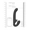 Wibrator strap-on strapless les 23cm 3x10 trybów